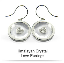 Himalayan Crystal Love Earrings - Deluxe